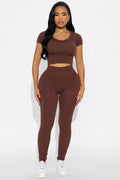 Seamless Two-Piece Set - Mocha