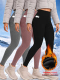 Thermal Winter Training Tights - Charcoal