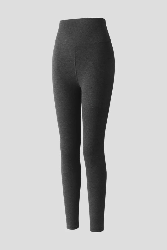 Fleece-Lined Winter Leggings - Cocoa