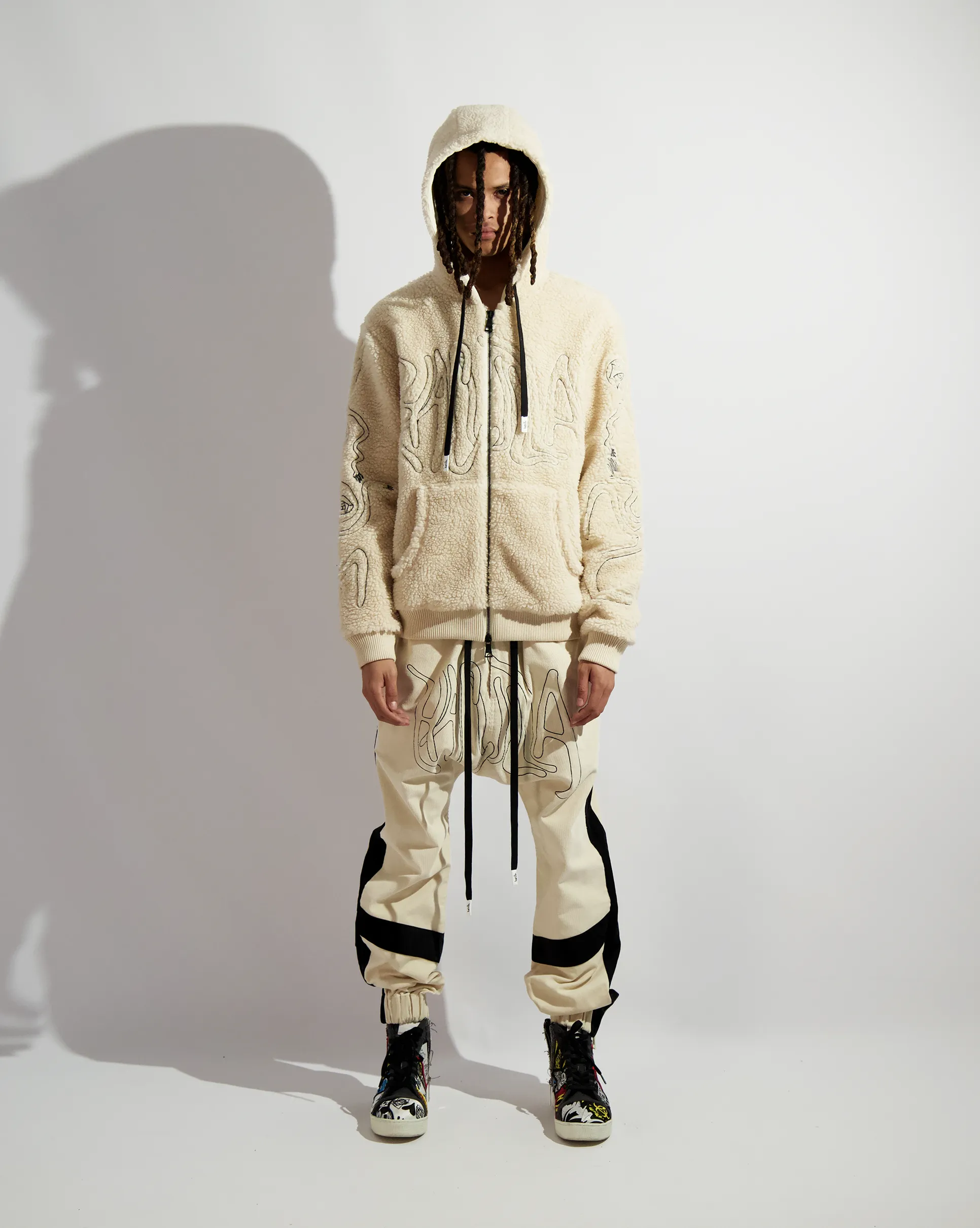 13 SHERPA ZIP UP HOODIE