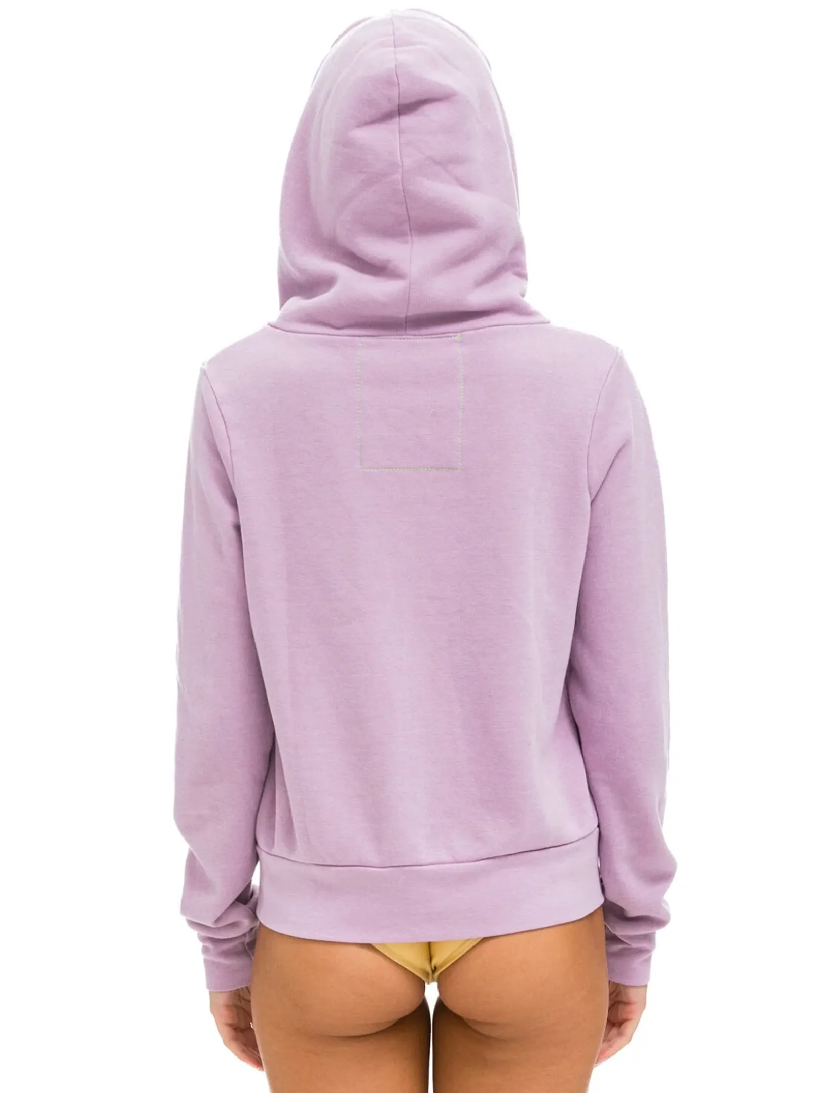 5 Stripe Zip Hoodie, Mauve/Pink Green