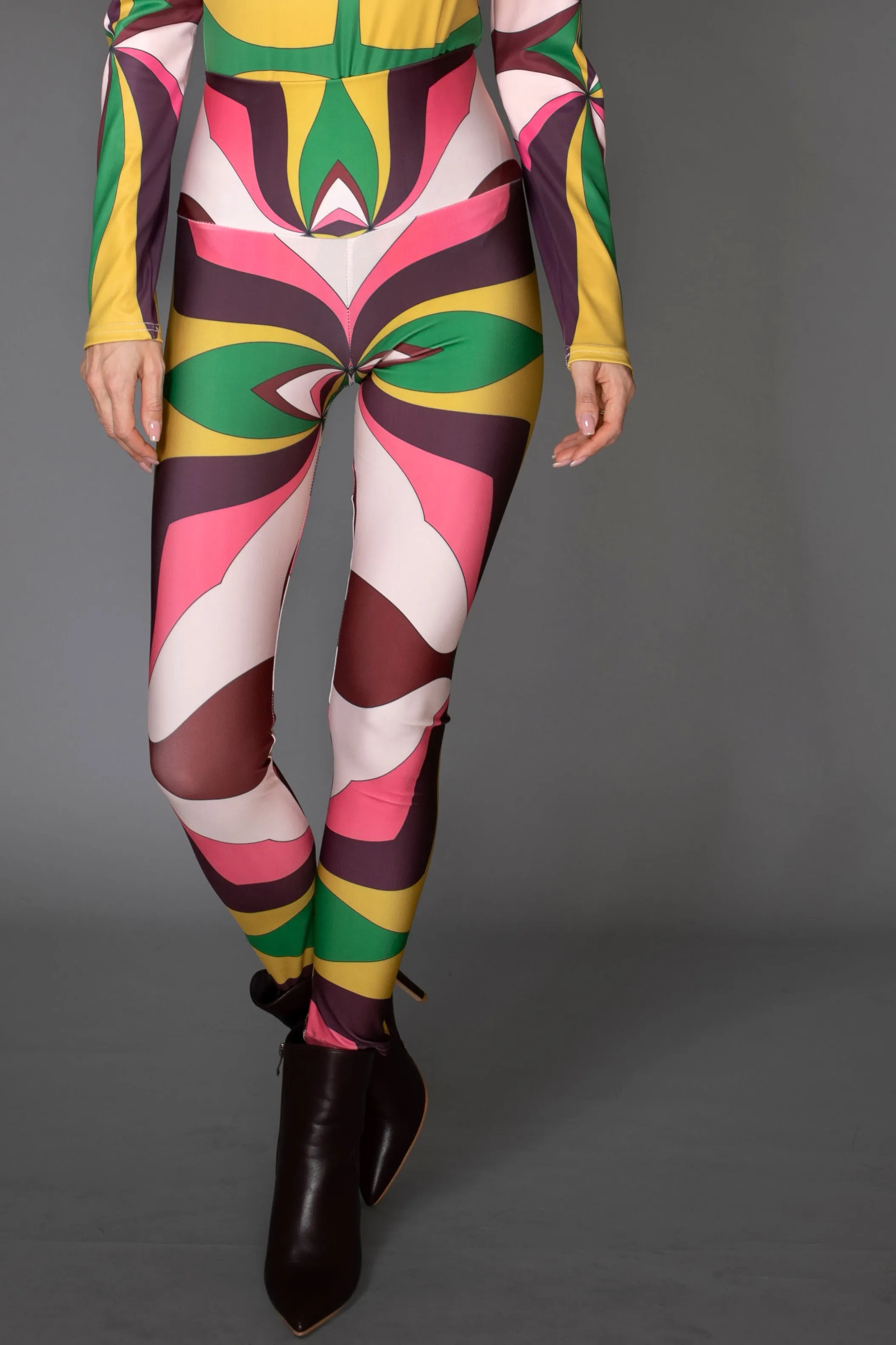 AB Leggings - Pink Psychedelic Abstract