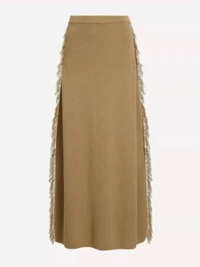 Albi fringe knit skirt