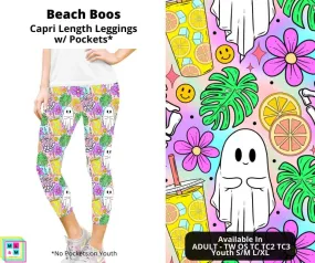 Beach Boos Capri Length Leggings w/ Pockets by ML&M