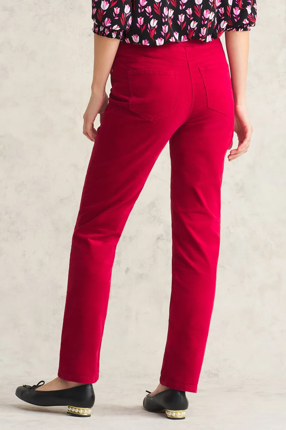 Bengajean® Velvet Straight Leg - Red