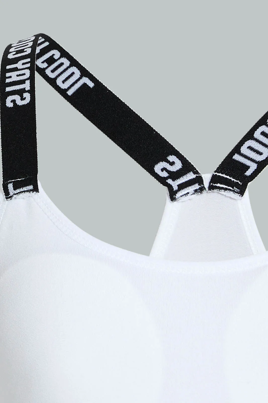 Black And White Padded Sport Bra (Pack of 2)