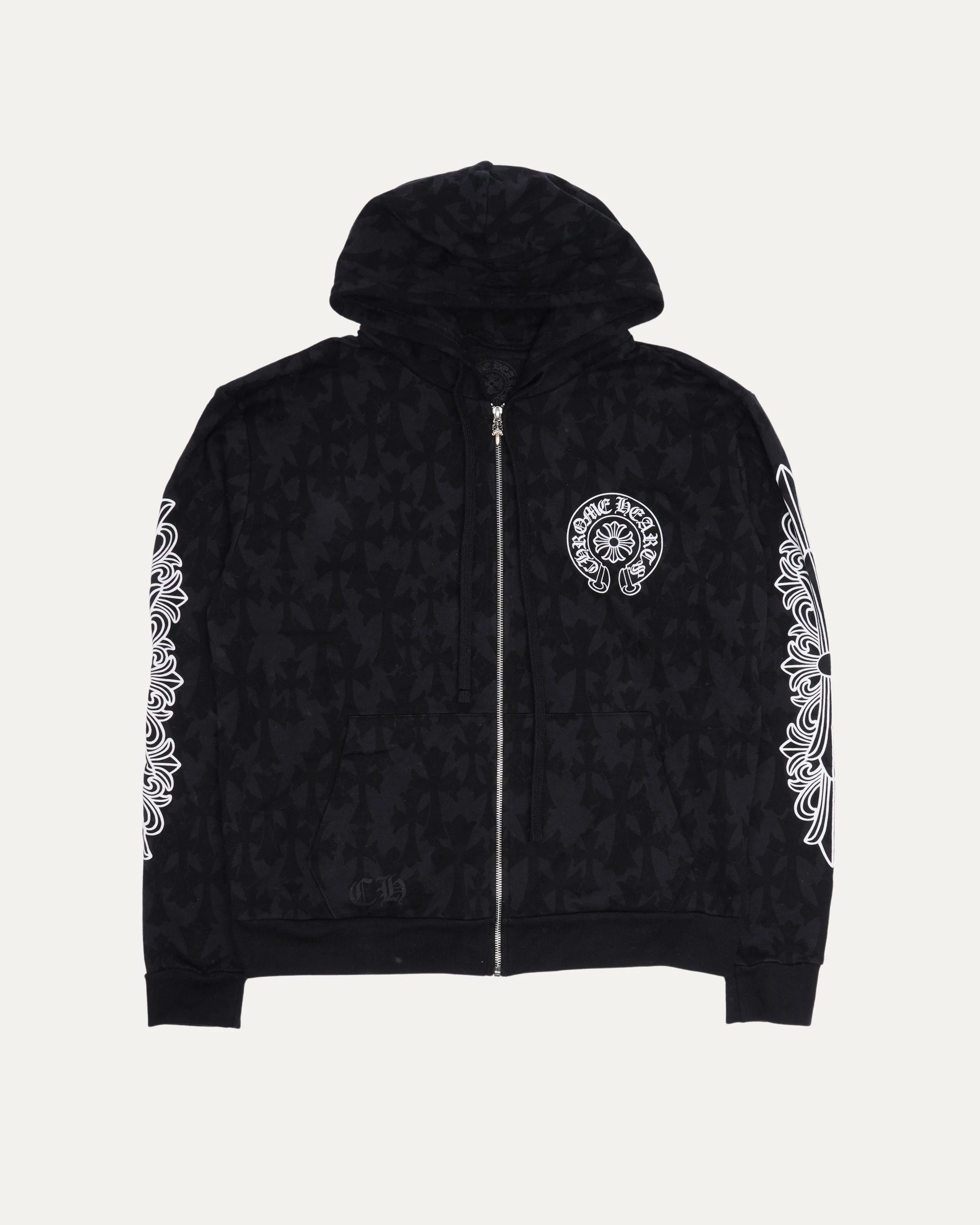 Cemetery Cross Monogram Zip-Up