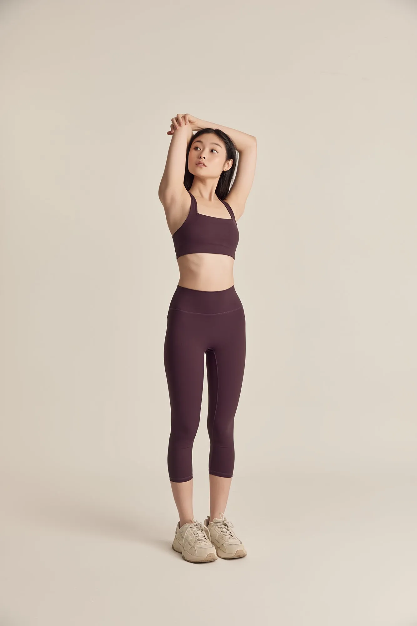 Classic Leggings (Crop 21") in Grape