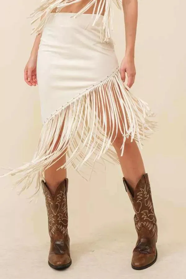 Country Kisses Suede Skirt