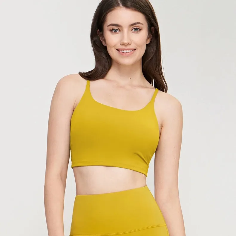 Esther Lycra® Cami Top Sports Bra Turmeric