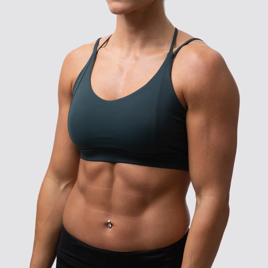 Exhale Sports Bra (Deep Teal)