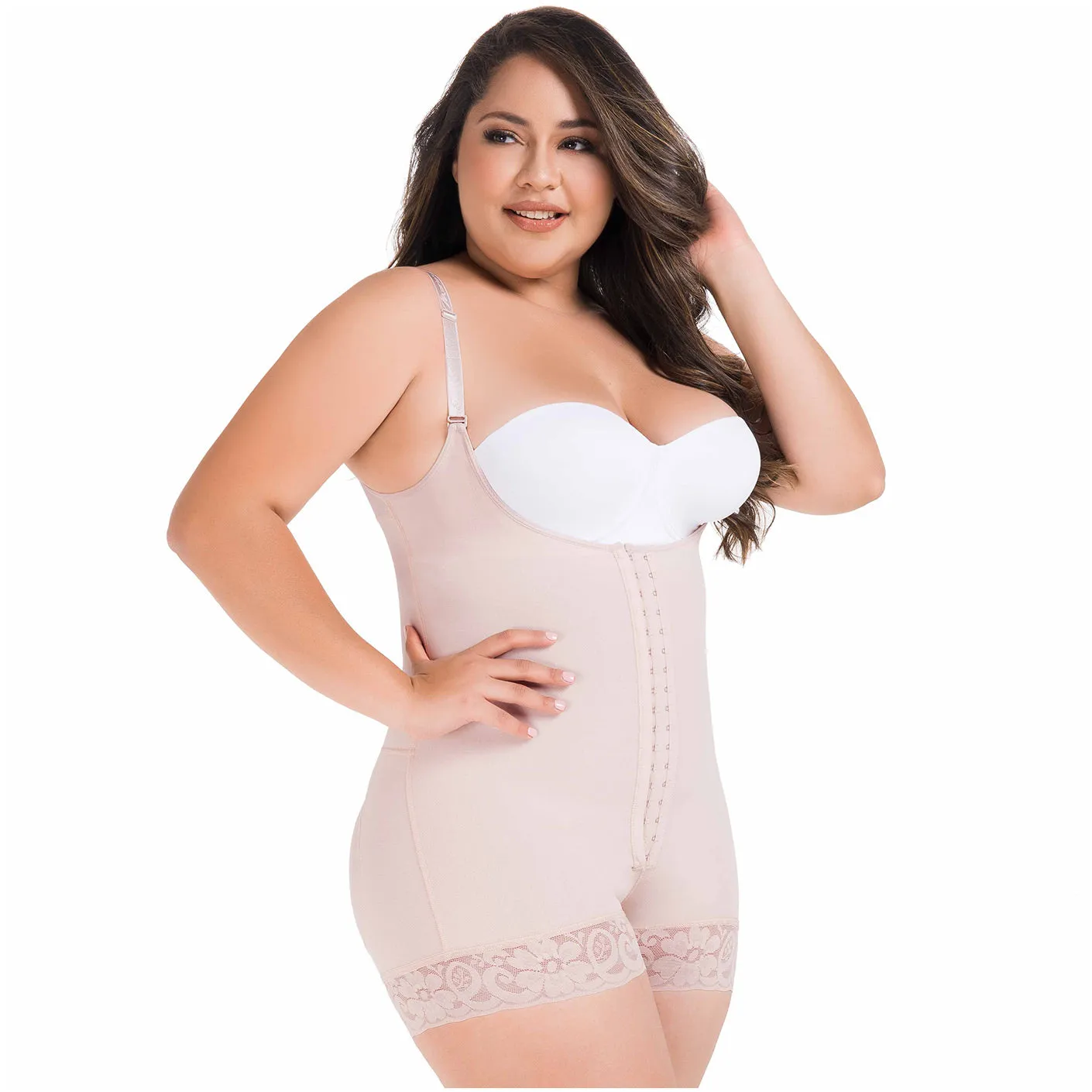 Fajas MariaE FP100 Women Postpartum Faja Butt Lifting Open Bust & Front