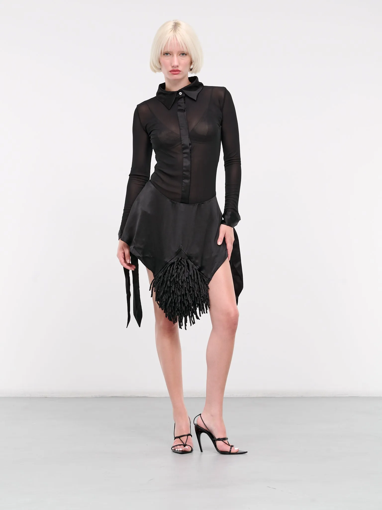 Fringe Mini Skirt (MINI-FRINGE-BLACK)