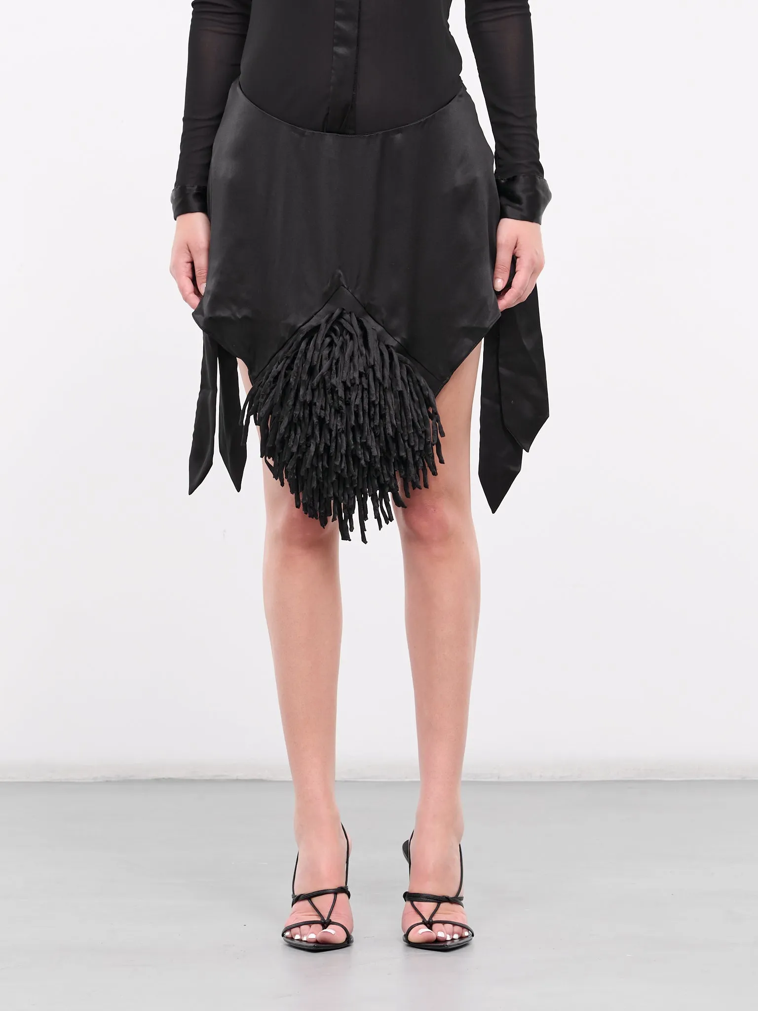 Fringe Mini Skirt (MINI-FRINGE-BLACK)