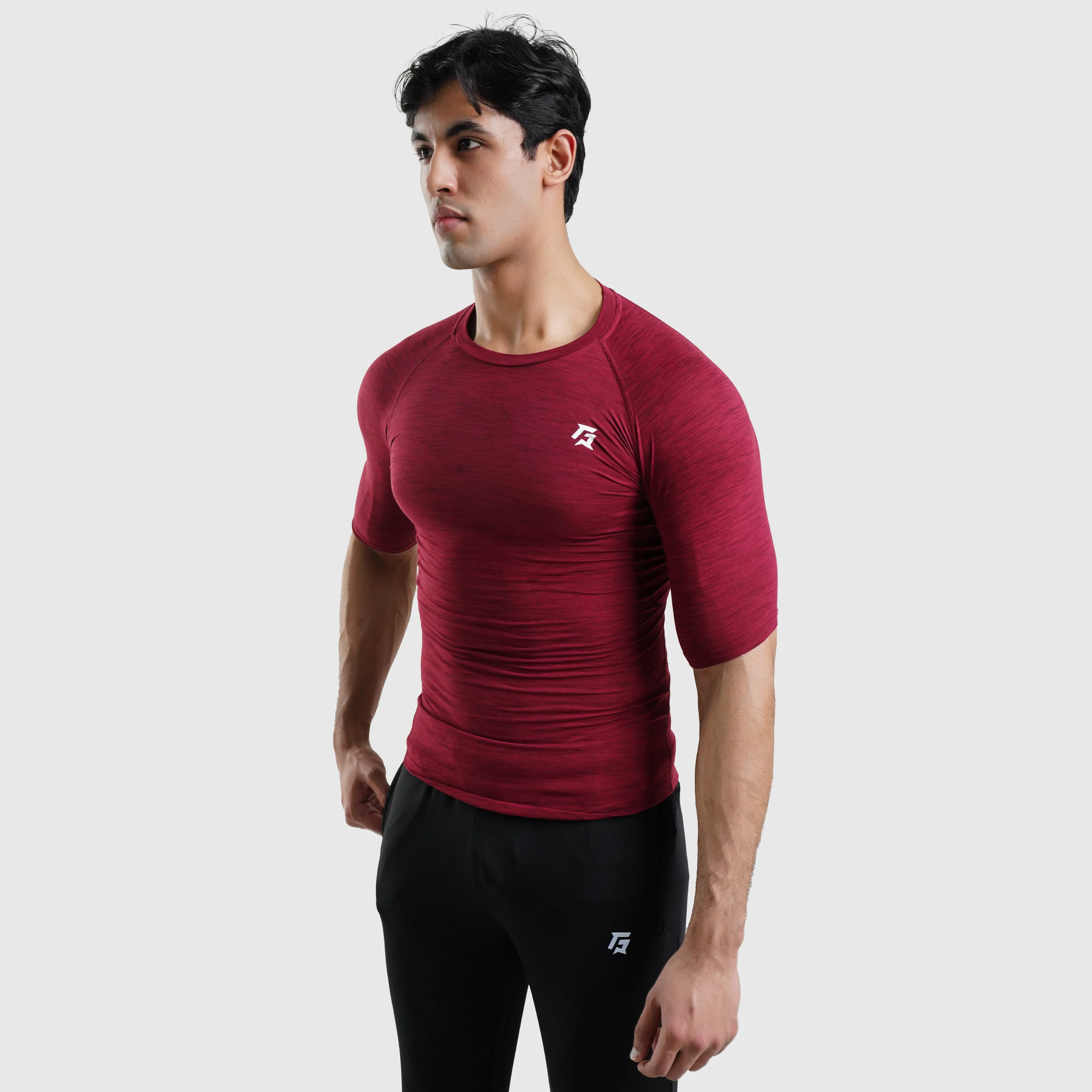 GA Compression Short Sleeves (Maroon)