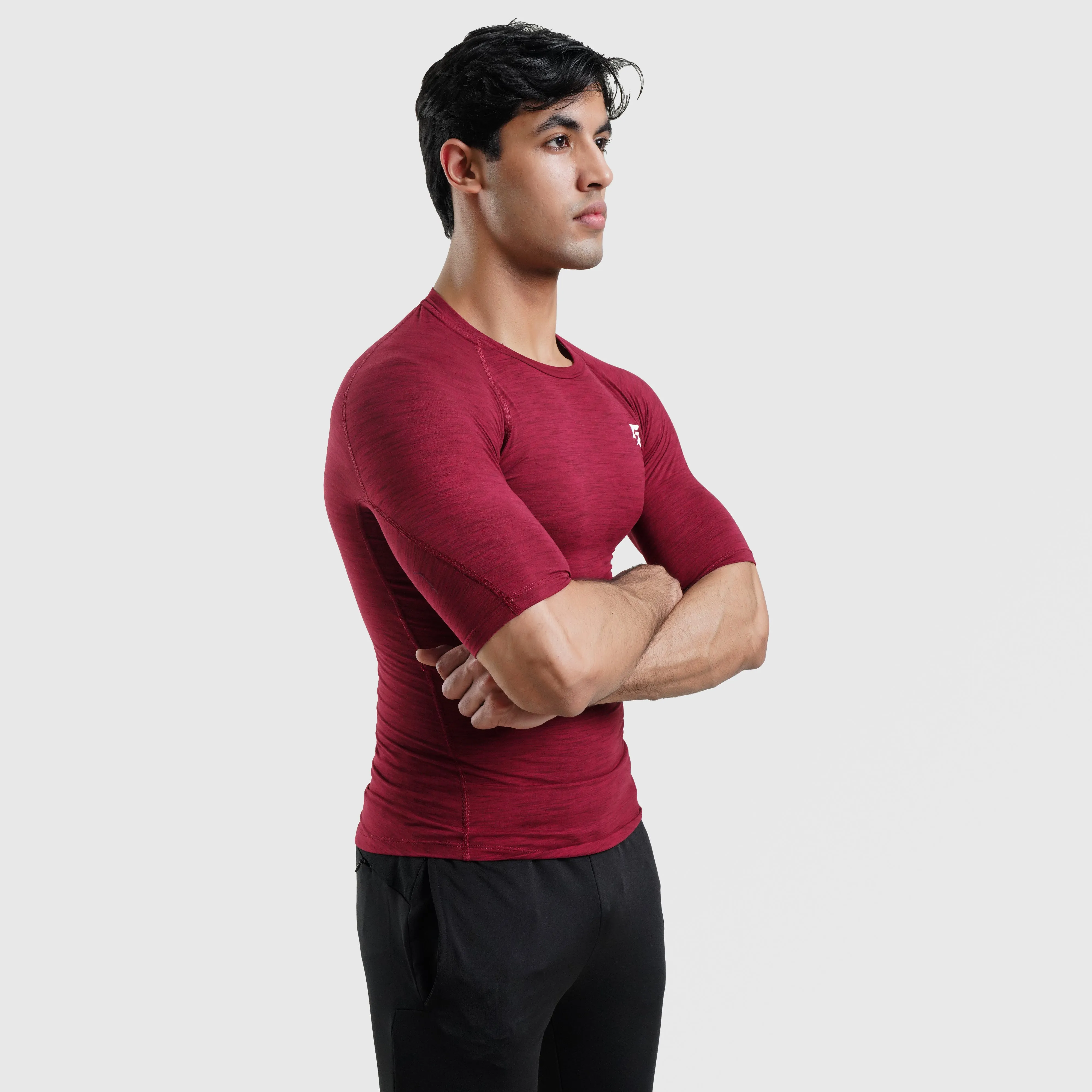 GA Compression Short Sleeves (Maroon)