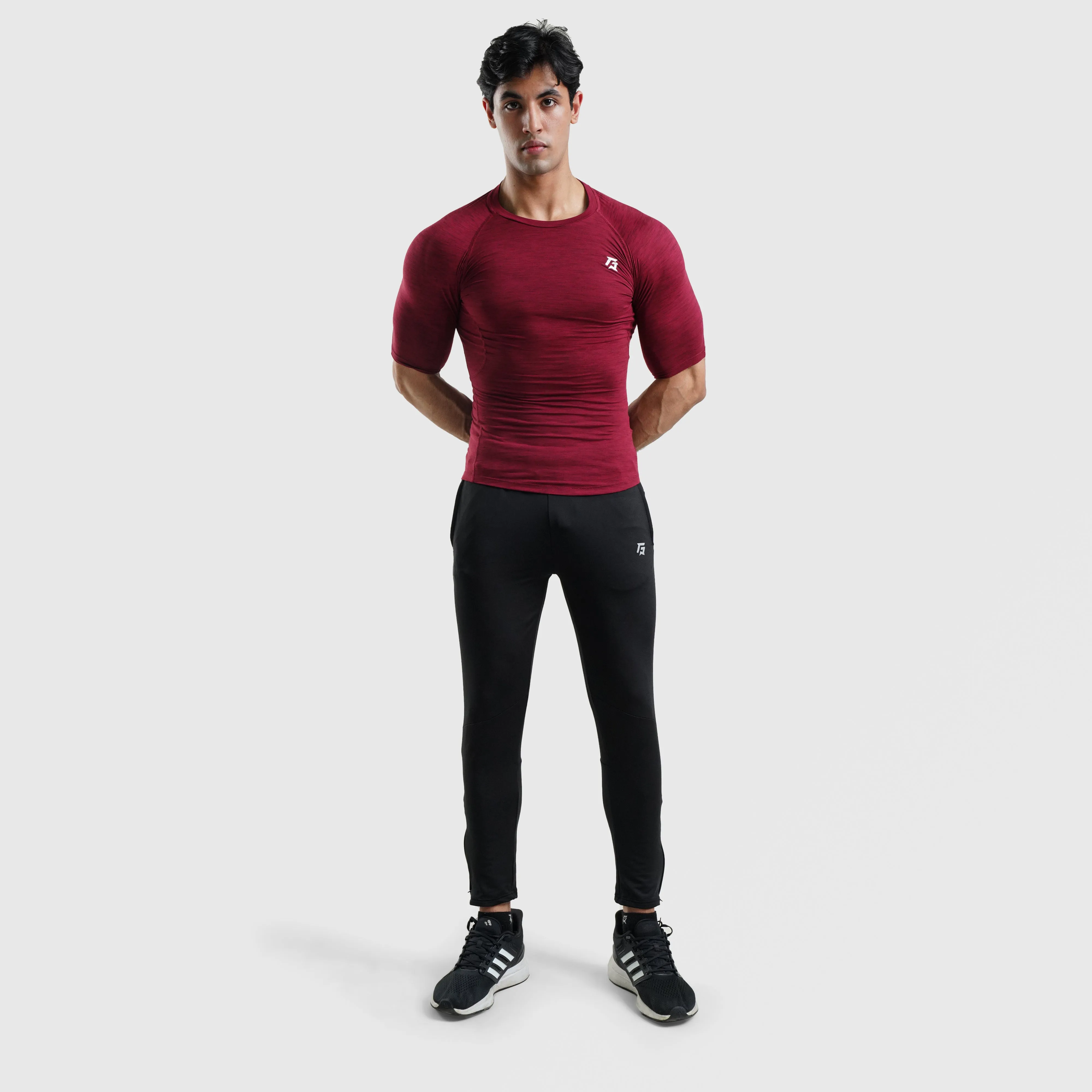 GA Compression Short Sleeves (Maroon)