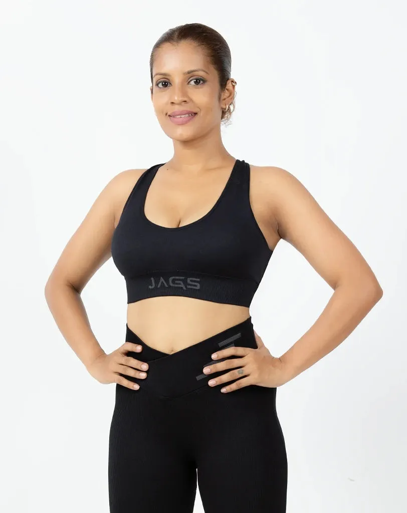 GripTech Chic Seamless Sports Bra - Medium Support