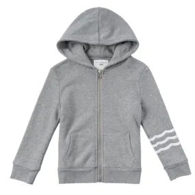 HEATHER WAVES ZIP UP HOODIE