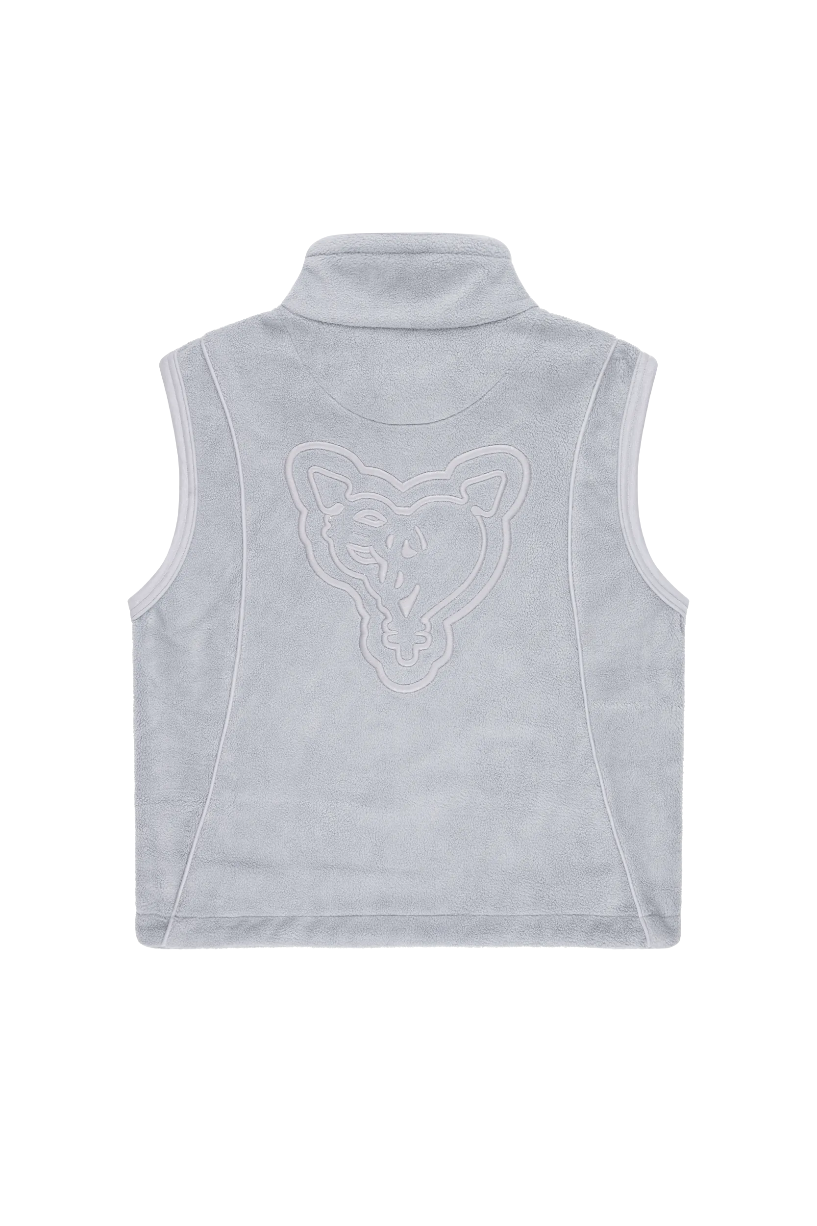 HEAVY HEART FLEECE VEST ULTIMATE GREY