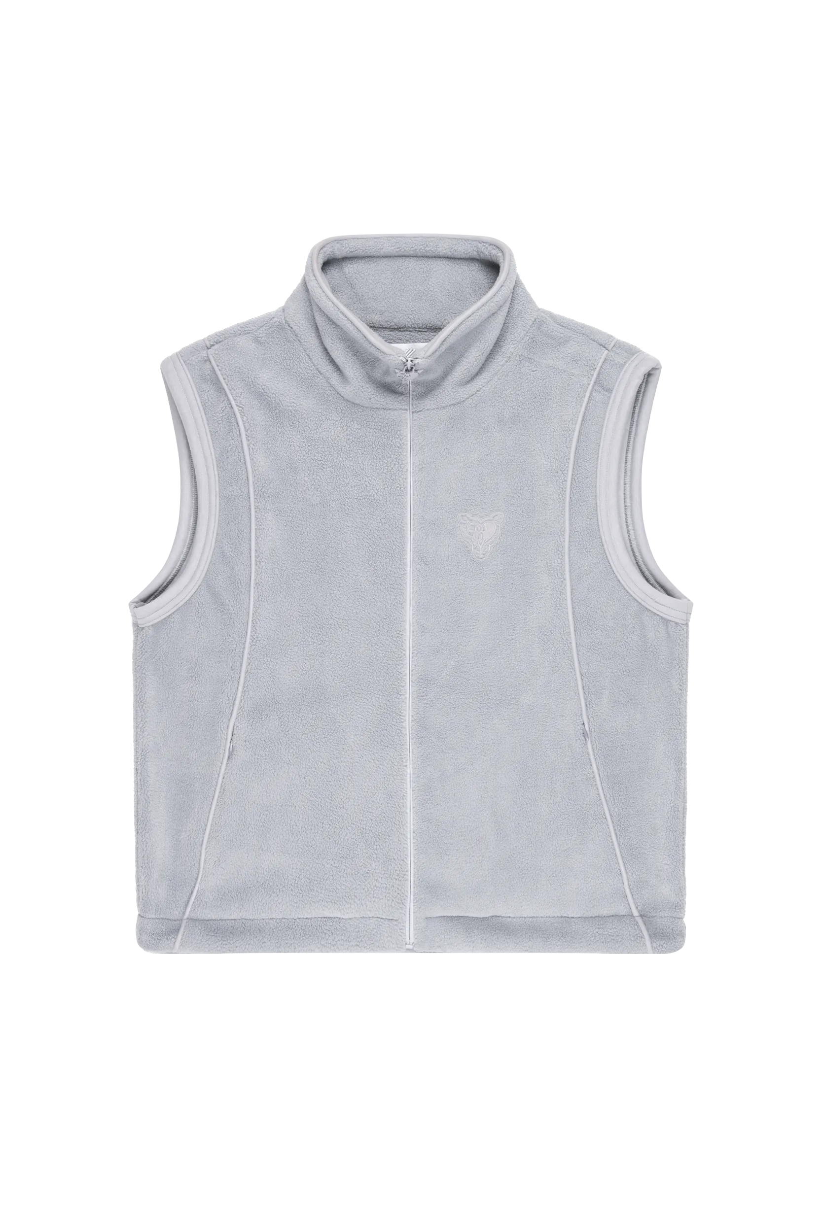 HEAVY HEART FLEECE VEST ULTIMATE GREY