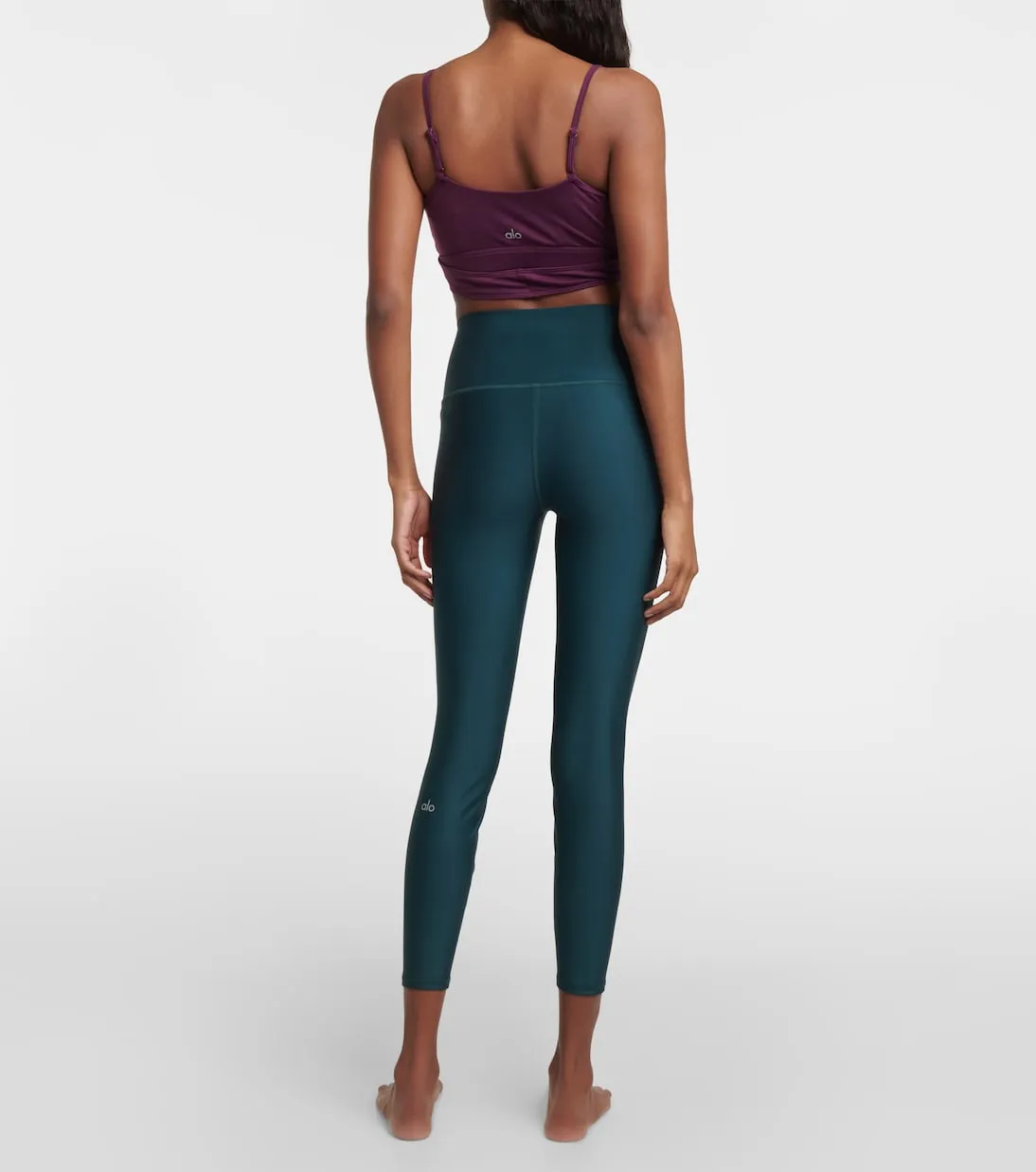 High waisted leggings 7/8 airlift Alo Yoga, green