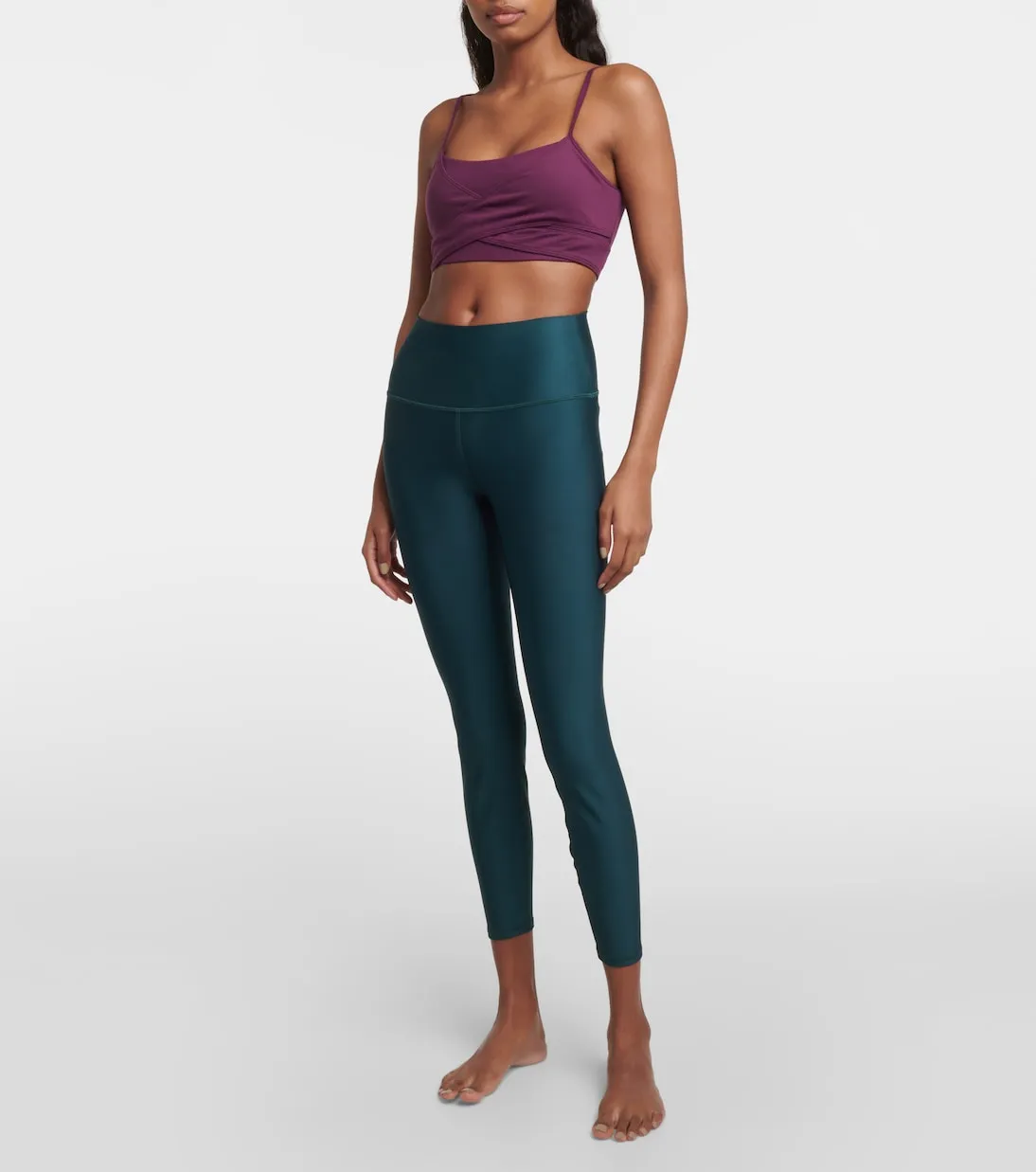 High waisted leggings 7/8 airlift Alo Yoga, green