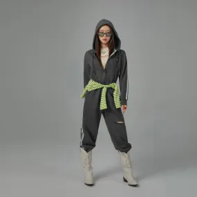 Hoodie Zip-Up Jogger Jumpsuit