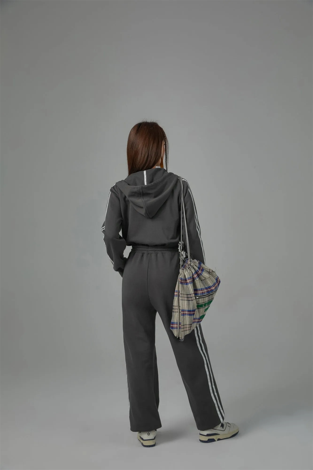 Hoodie Zip-Up Jogger Jumpsuit