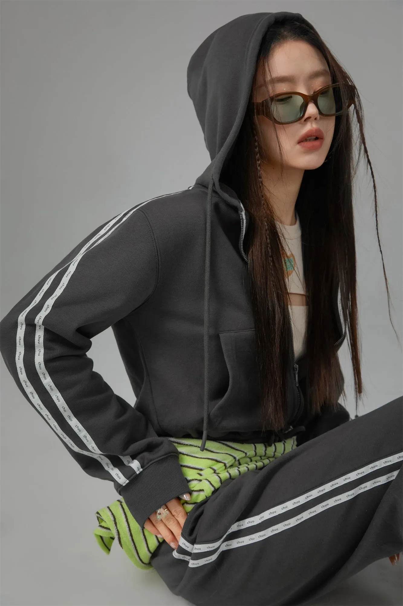 Hoodie Zip-Up Jogger Jumpsuit