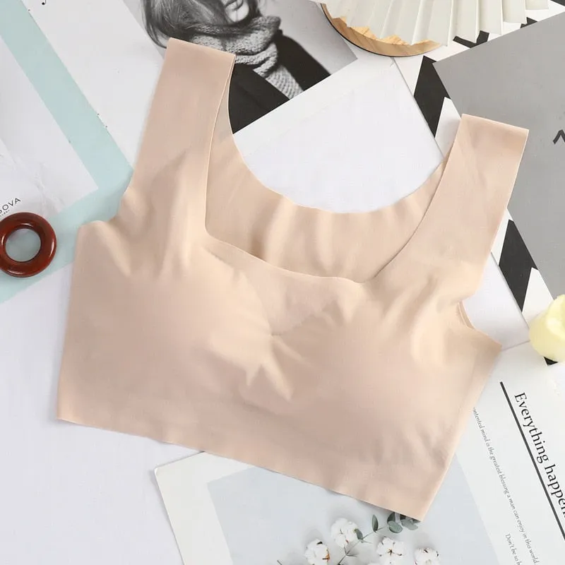 Ice Silk Sleep Bra for Women