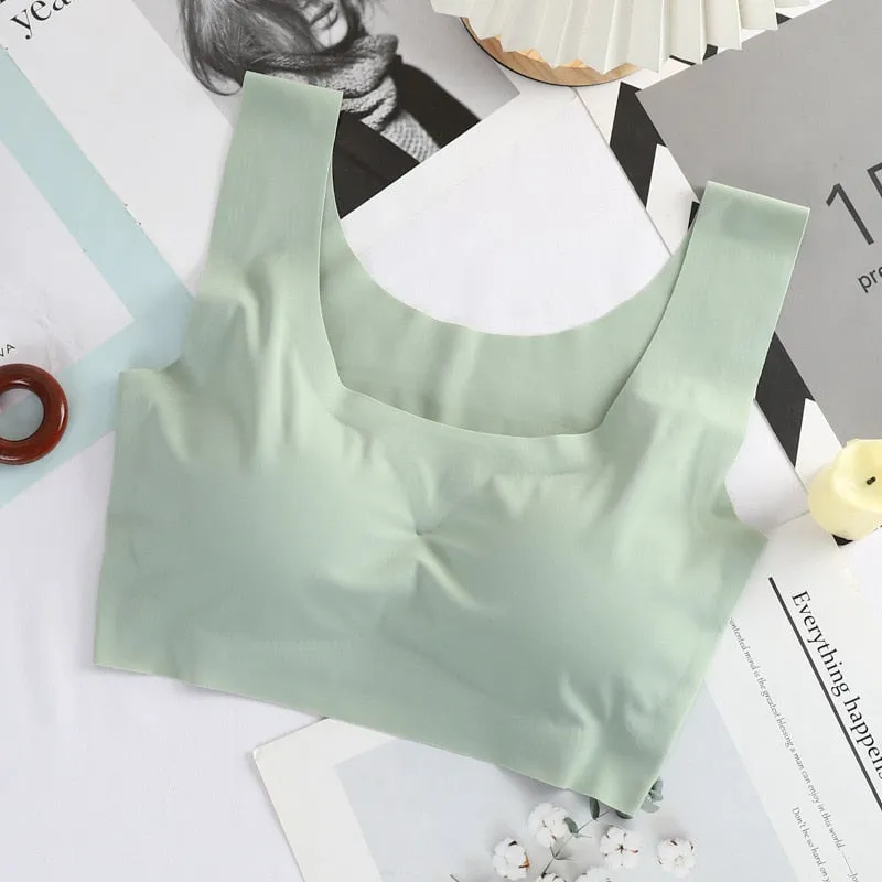 Ice Silk Sleep Bra for Women