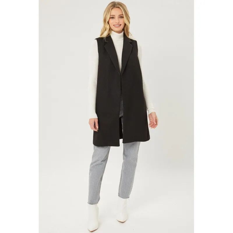 JQ Fleece Long Line Vest