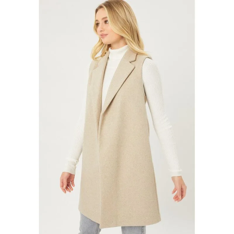 JQ Fleece Long Line Vest