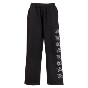 Logo Repeater Trackies (Black)