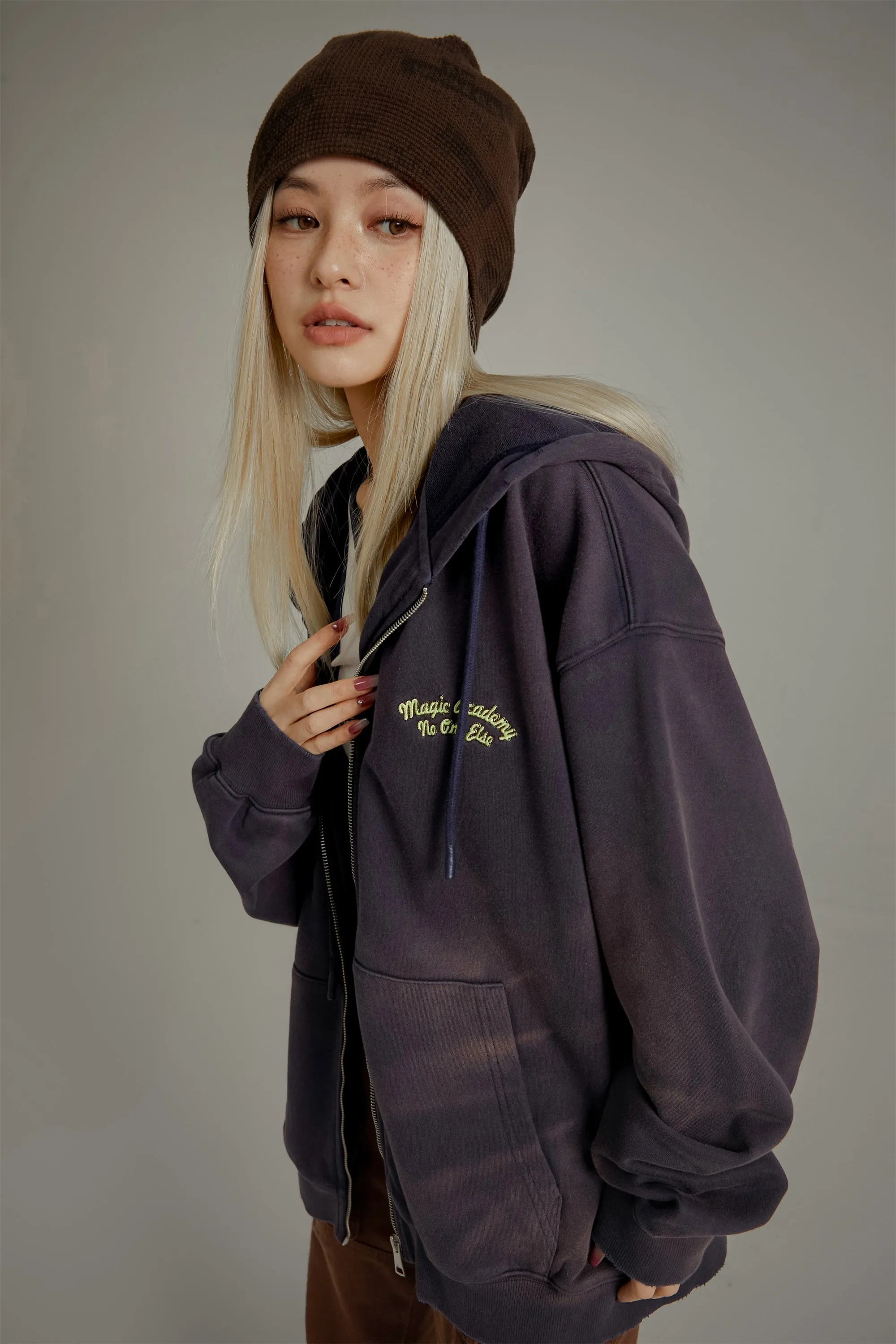 Magic Academy Gradient Zip-Up Hoodie