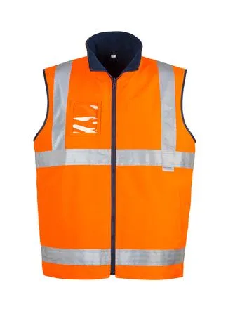 Mens Hi Vis Lightweight Fleece Lined Vest