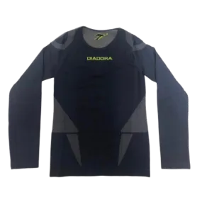 NAVY DIADORA SEAMLESS LONG SLEEVE JUNIOR TOP