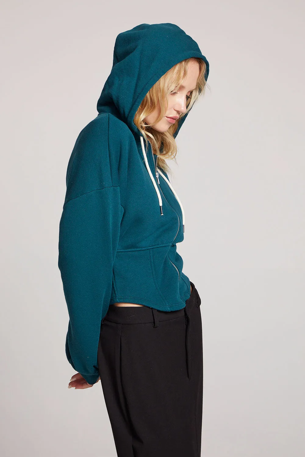 Olympic Dark Sea Zip Up Hoodie