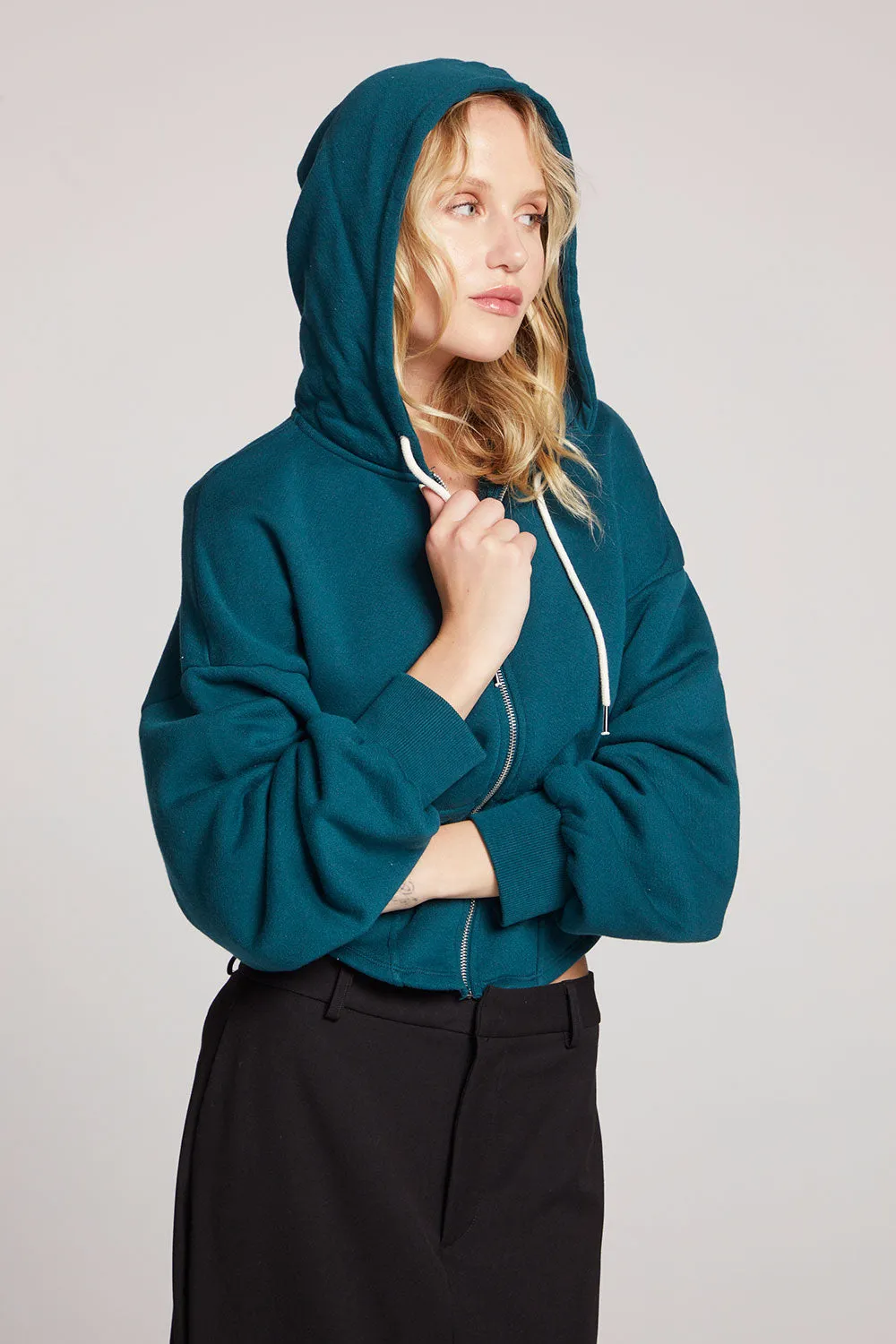 Olympic Dark Sea Zip Up Hoodie