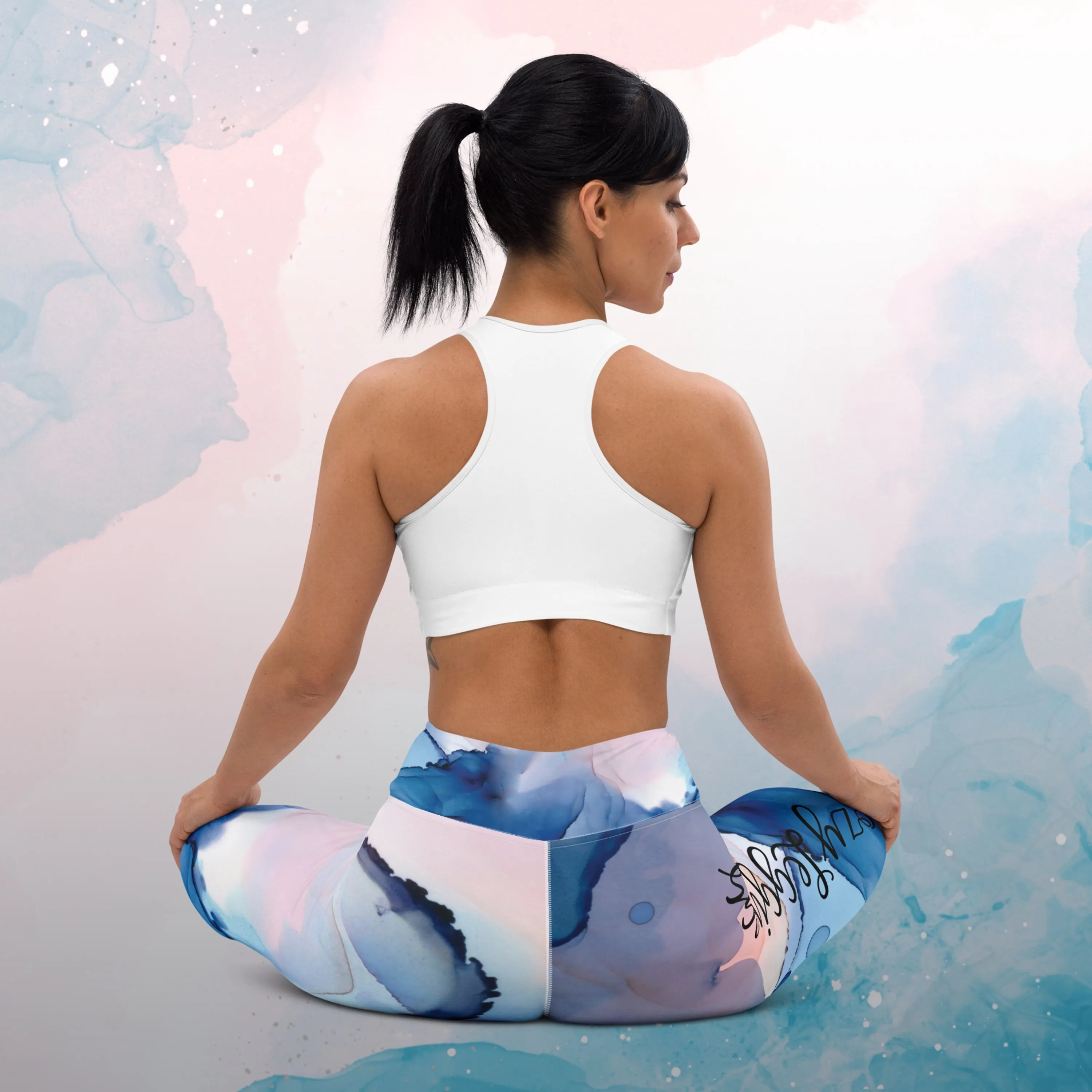 Pastel Marbling Yoga Leggings