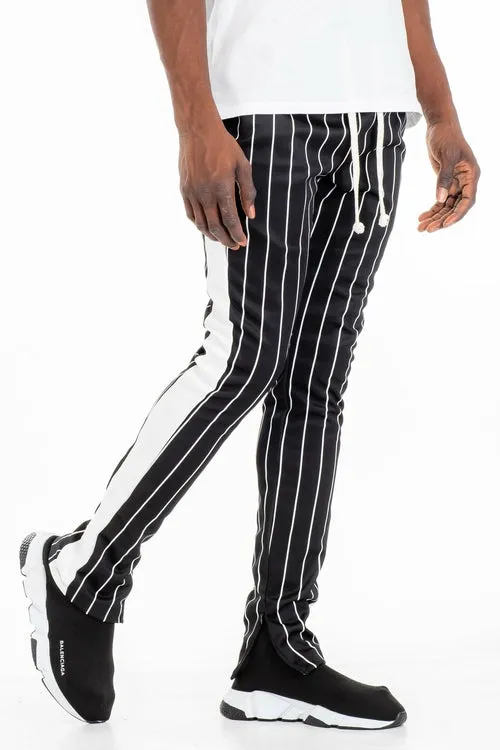 PIN STRIPE TRACK PANTS