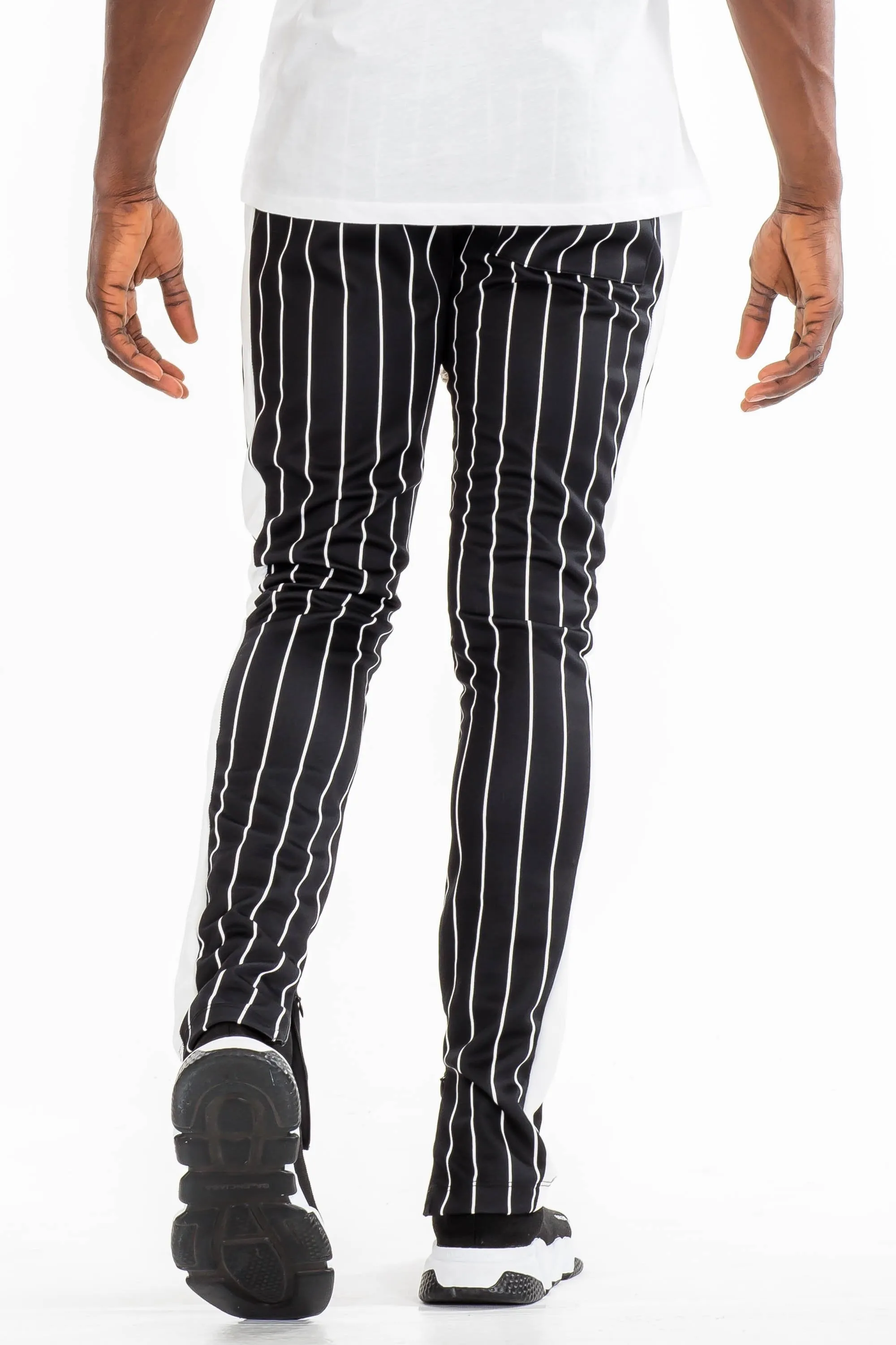 PIN STRIPE TRACK PANTS