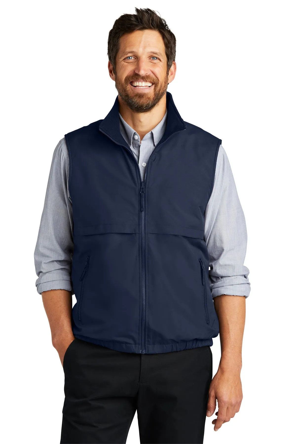 Port Authority Reversible Nylon And Fleece Vest