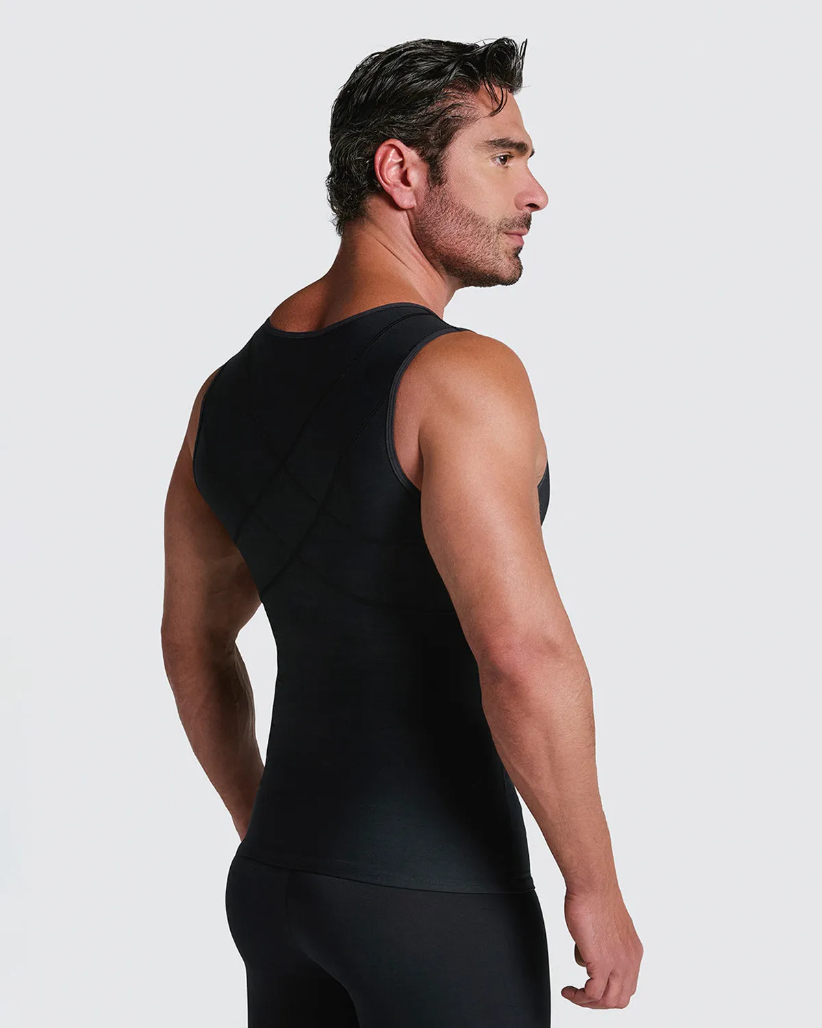 Post-Surgical Compression Vest with Double-Layered Fabric in Abs and Back