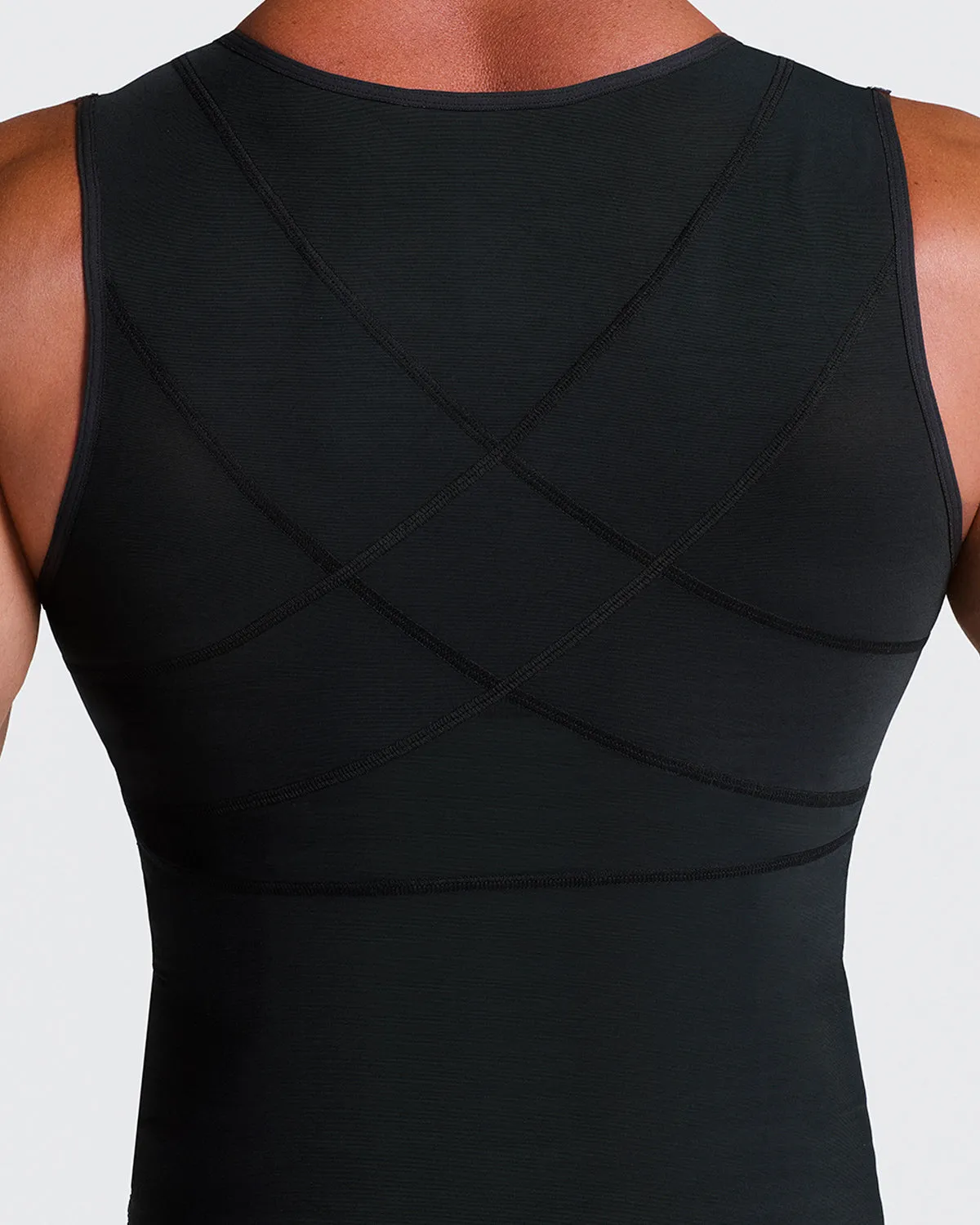 Post-Surgical Compression Vest with Double-Layered Fabric in Abs and Back