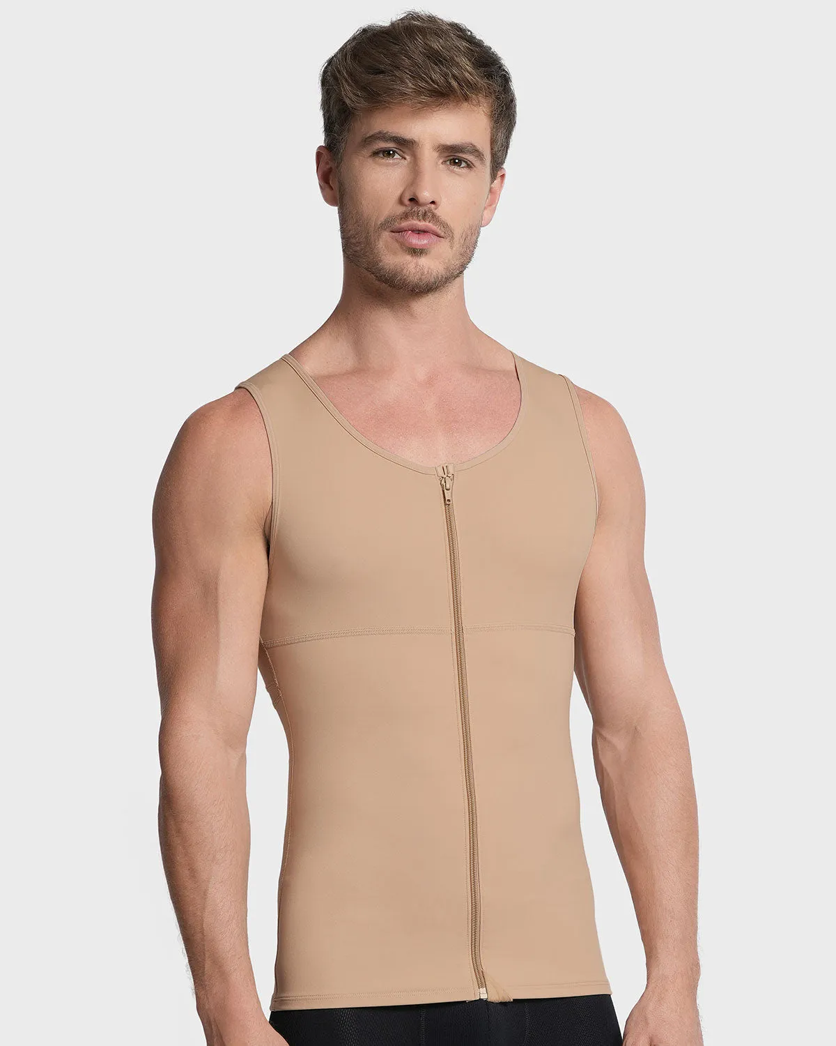 Post-Surgical Compression Vest with Double-Layered Fabric in Abs and Back