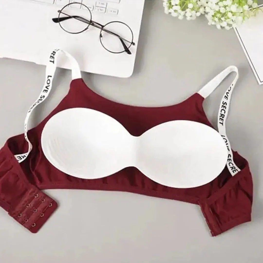 Push Up Active Bra Sport Top Underwear Letter Seamless Female Lingerie Fitness Crop Top Underwear Wire Free Bra For Summer