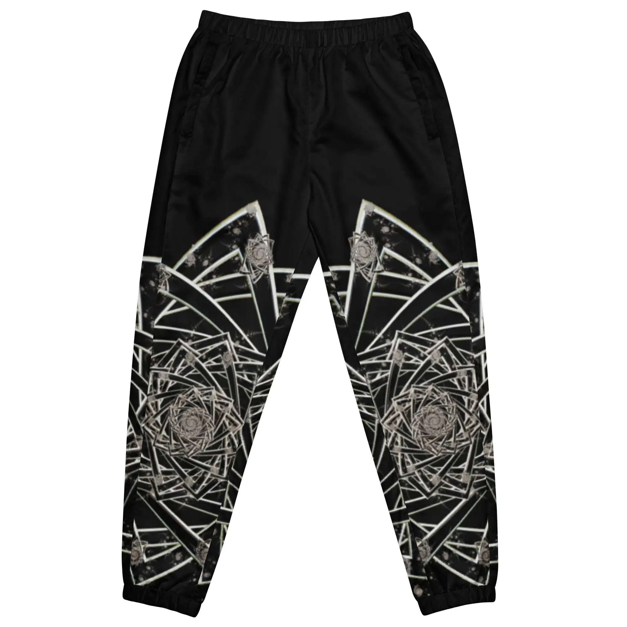 "Black Topological Rose " - Unisex Track Pants