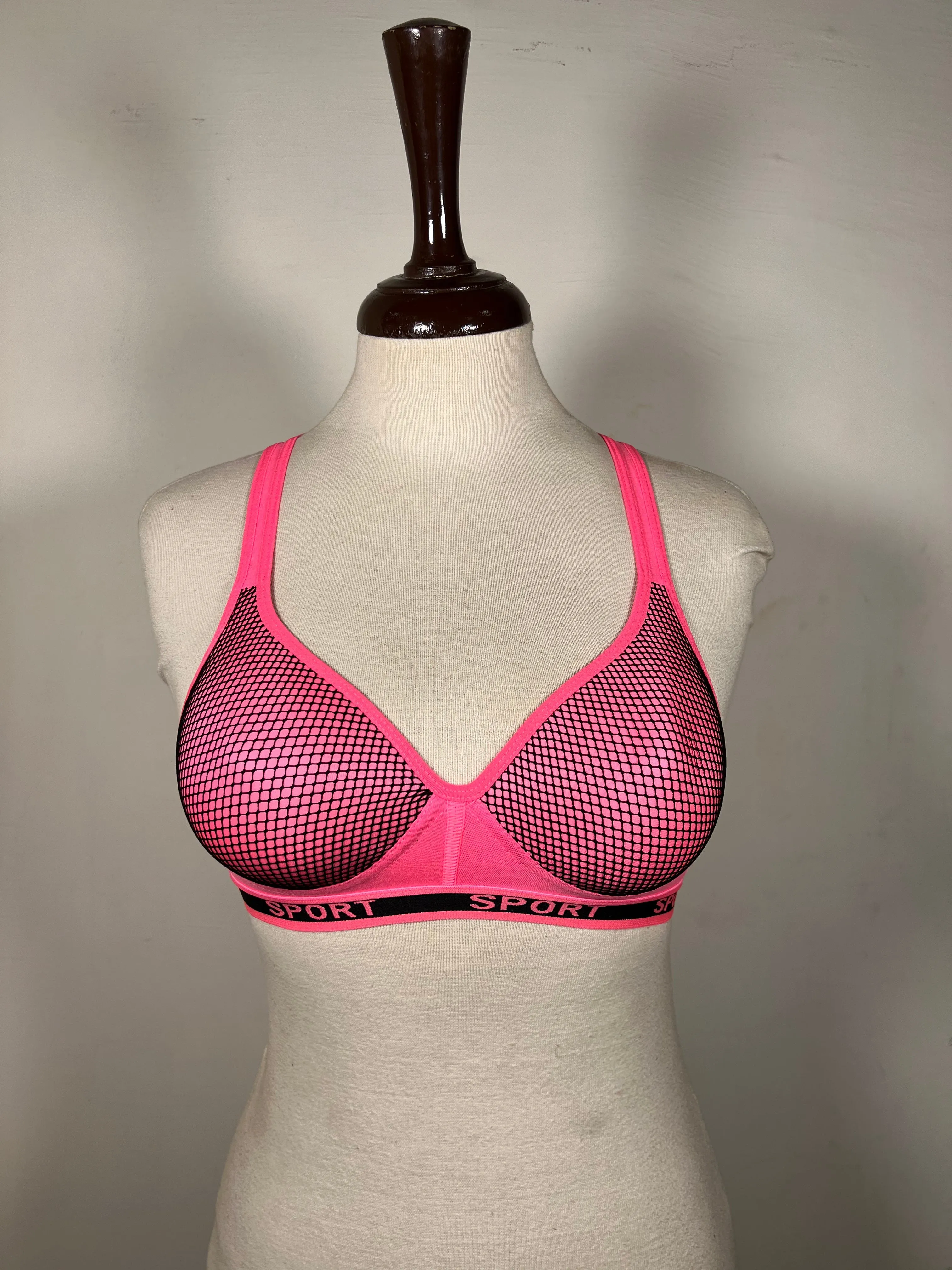 Rose Gold Sports Back Padded Bra